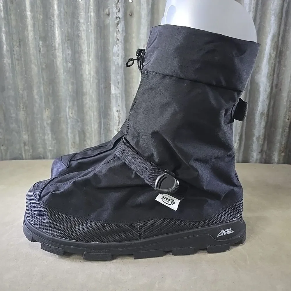 Neos Voyager Glacier Trek Cleats Overshoes Black Waterproof Sz XXL (US13.5-15)
